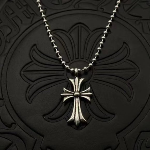Authentic Chrome Hearts Large Cross Pendant Sterling Silver